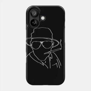 Hunter S. Thompson Silhouette Phone Case
