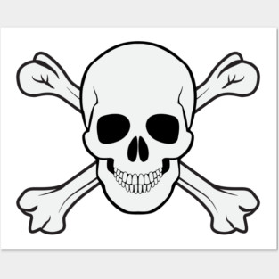 Skull and bones Posters and Art