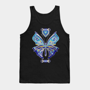 Butterfly Evil Eye Ornament Tank Top