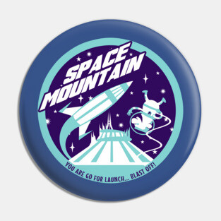 Space Mountain (blues) Pin