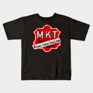 MKT- Missouri–Kansas–Texas "the Katy" Railroad - Distressed Version Kids T-Shirt