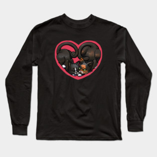 Tetra and Butters Heart Long Sleeve T-Shirt