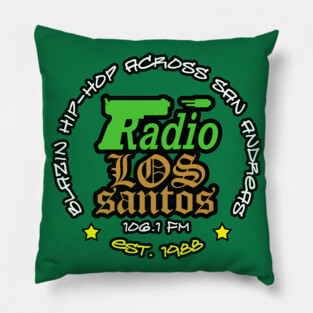 RADIO LOS SANTOS [GTA SAN ANDREAS] CIRCLE VARIANT Pillow