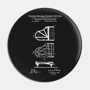 Piano Patent Pin