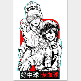 Red and White Posters and Art