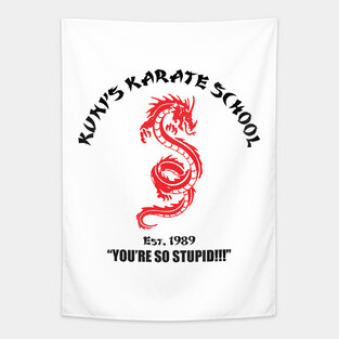 Kuni's Karate School Tapestry
