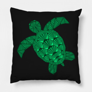 Art Deco Turtle Pillow