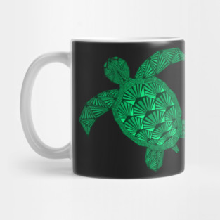Art Deco Turtle Mug
