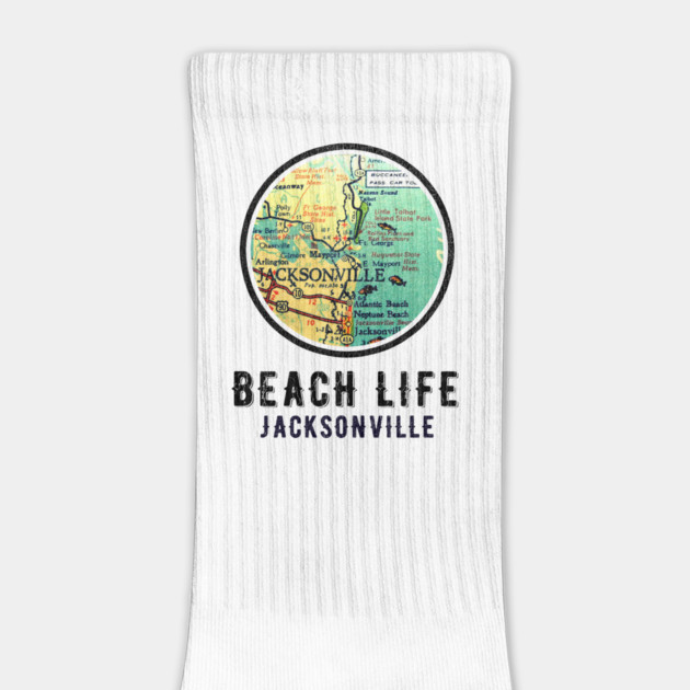 Jacksonville Florida Vintage retro Old Map by Joaddo