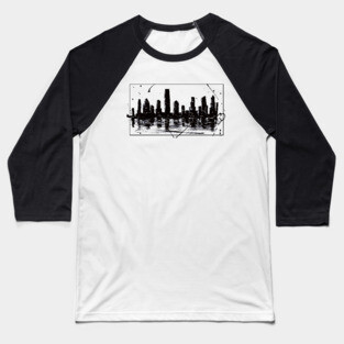 Houston Skyline Baseball T-Shirt