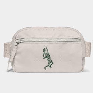 Tennis Player Illustration Bag