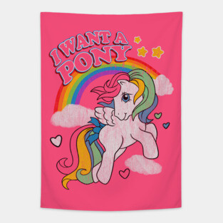 Vintage Little Pony Tapestry