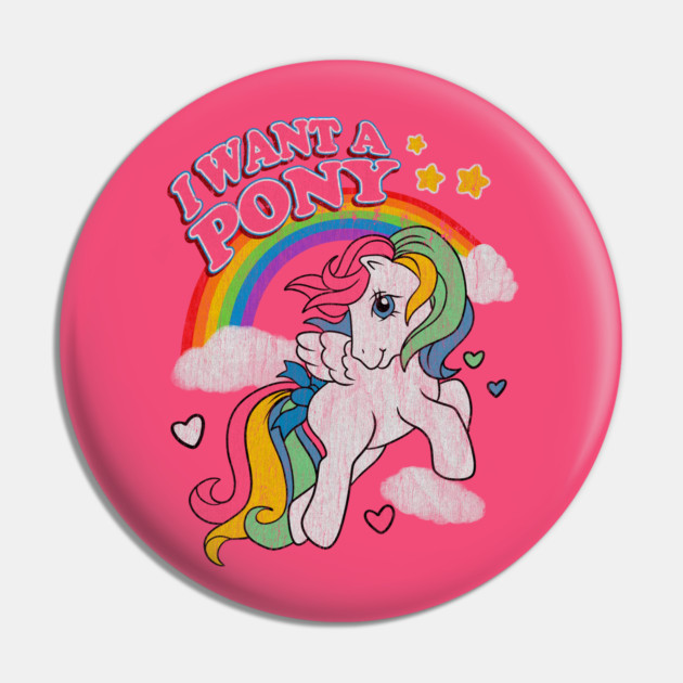 Vintage Little Pony Pin by OniSide