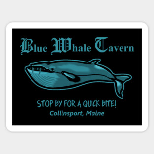 Dark Shadows Blue Whale Tavern Sticker