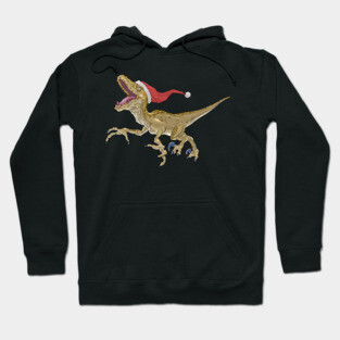 Christmas Velociraptor Hoodie