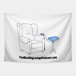 The Blue Sky Lounge - Black Tapestry