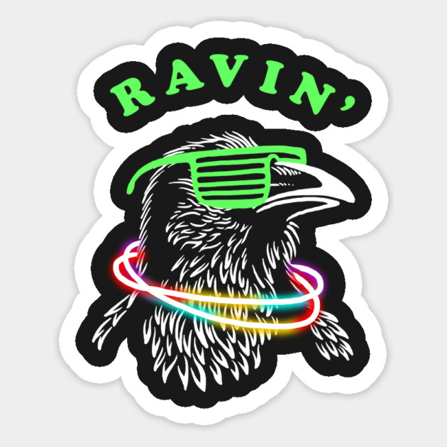 Ravin Raven Magnet by dumbshirts
