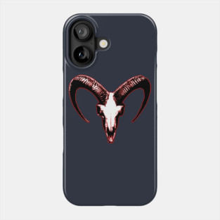 Red Goat Skull Phone Case