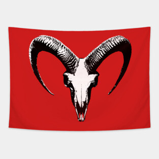 Goat Skull Tapestry