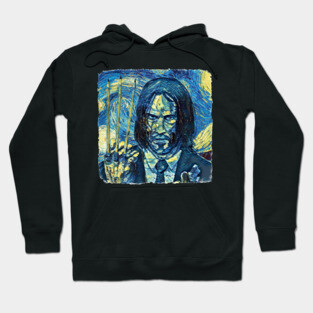 John Wick Van Gogh Style Hoodie