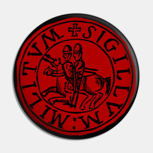 Seal of the Knights Templar Pin