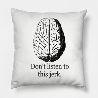 Don't Listen To This Jerk Pillow