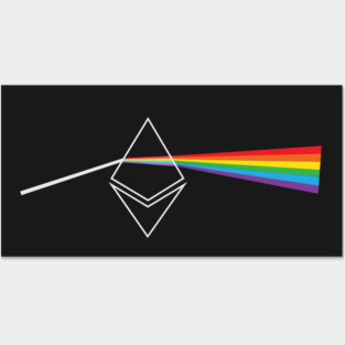 Ethereum Rainbow Prism Posters and Art