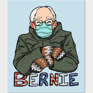 Bernie and his mittens Posters and Art