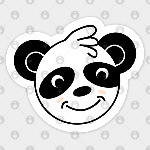 PANDA Sticker by droidmonkey