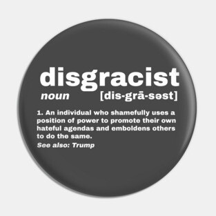 Disgracist Pin