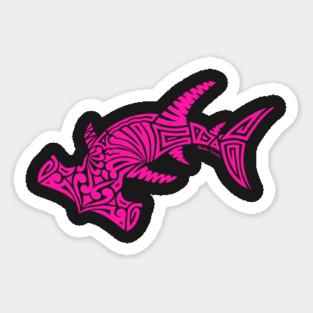 Tribal Hammerhead Shark Sticker