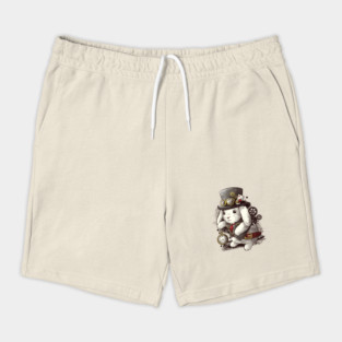 Steampunk white rabbit Shorts