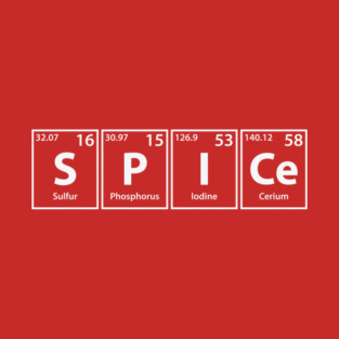 Spice (S-P-I-Ce) Periodic Elements Spelling T-Shirt