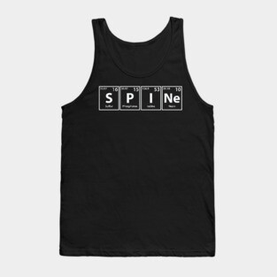 Spine (S-P-I-Ne) Periodic Elements Spelling Tank Top