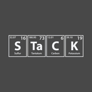 Stack (S-Ta-C-K) Periodic Elements Spelling T-Shirt