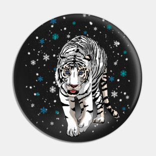 Snow Tiger Pin