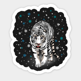 Snow Tiger Sticker
