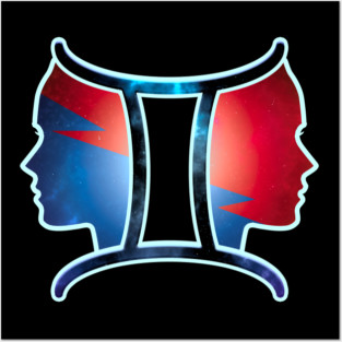 Gemini zodiac sign Symbol Posters and Art