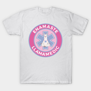 Funny EMS EMT Llama Paramedic First Responder Gift Medic T-Shirt