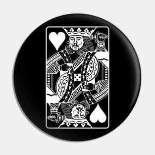Leo Poker Face Pin