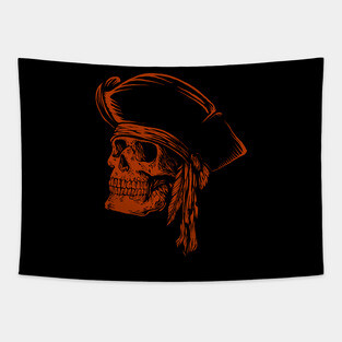 Skull pirate Tapestry