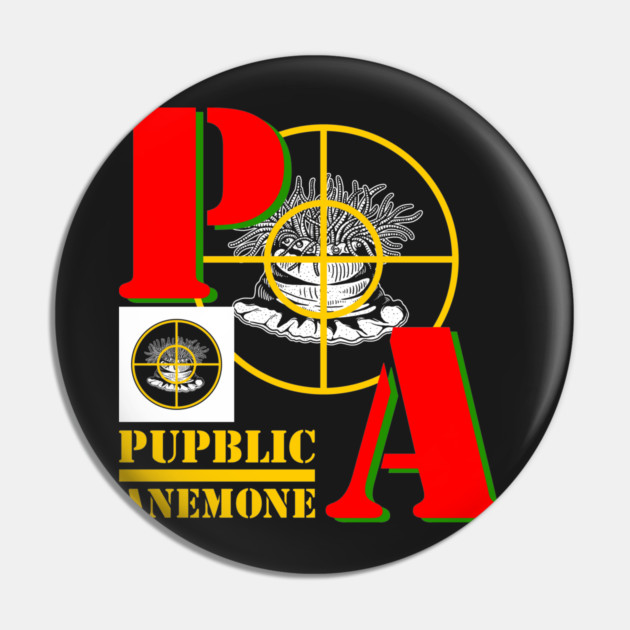 Public Anemone Pin by dumbshirts