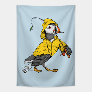 Puffin' Puffin - Canadian Birds Tapestry