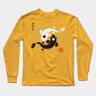 Yin-Yang Koi Fish Long Sleeve T-Shirt