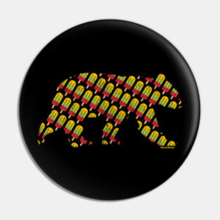 Summer Popsicle Bear Gay Bear Pride | BearlyBrand Pin