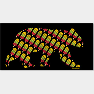 Summer Popsicle Bear Gay Bear Pride | BearlyBrand Posters and Art