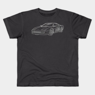 Ferrari Testarossa Kids T-Shirt