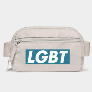 LGBT Blue box logo Bag