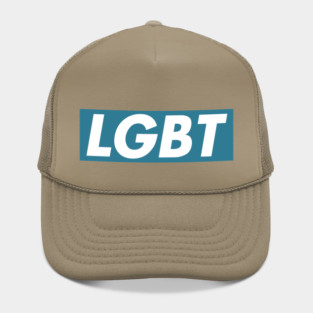 LGBT Blue box logo Hat