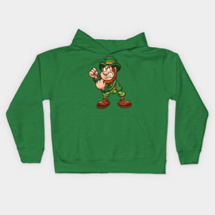 Angry Leprechaun Kids Hoodie